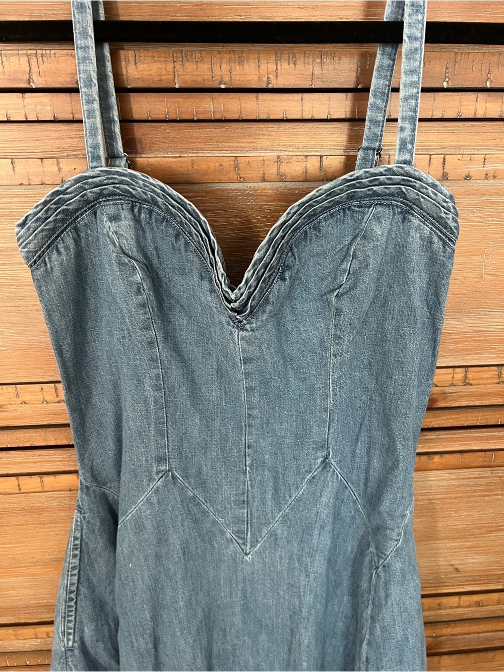 NWT Free people Another Season Denim Midi Dress - Picture 6 of 8